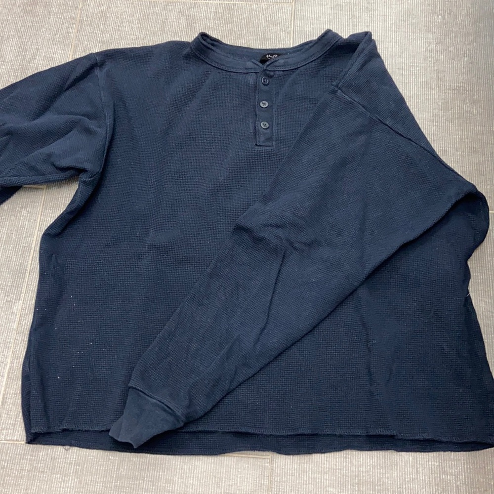 Navy long sleeve top